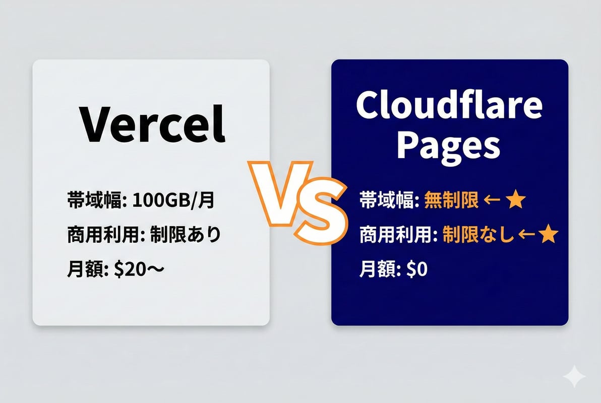 VercelとCloudflare Pagesの比較