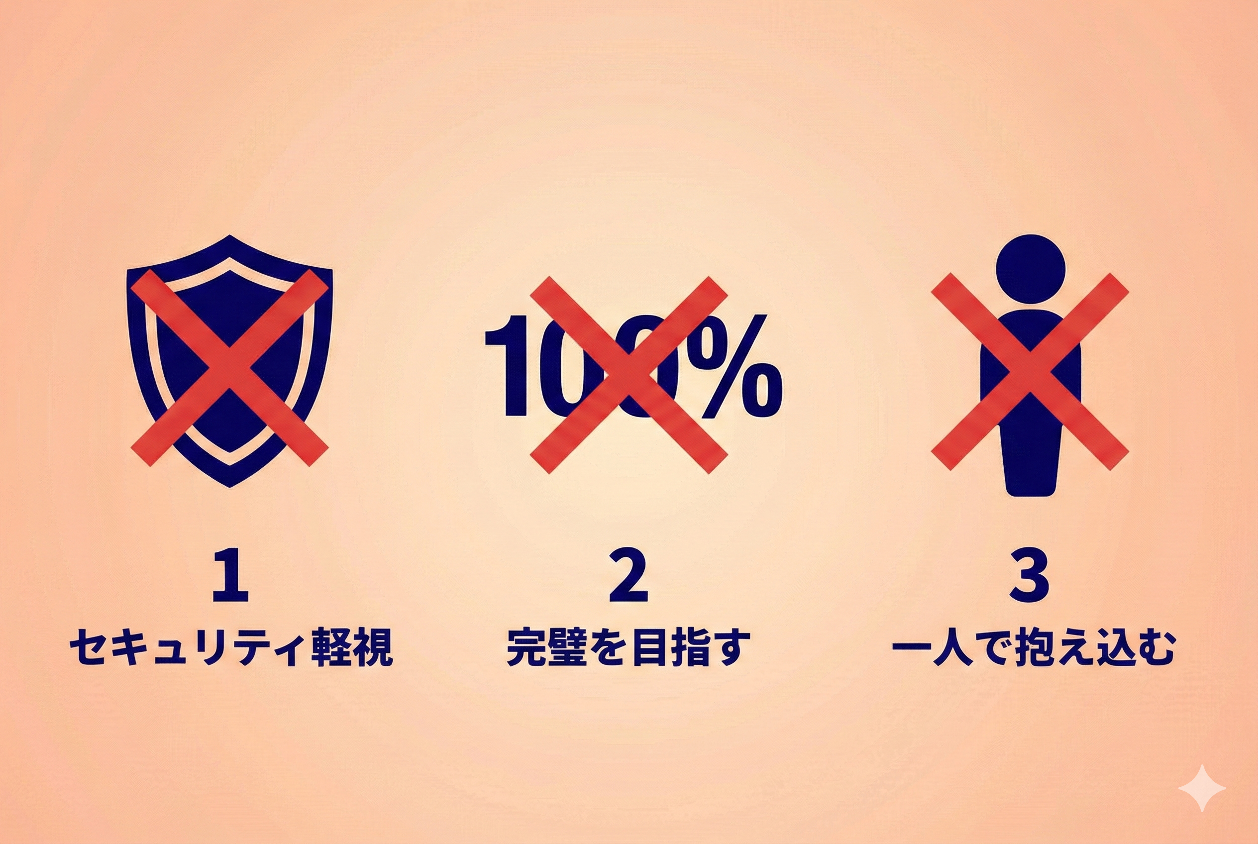 やってはいけないこと